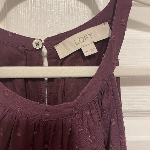 Loft Embroidered Plum Halter Dress (5 clothing items for $15) - Picture 5 of 6
